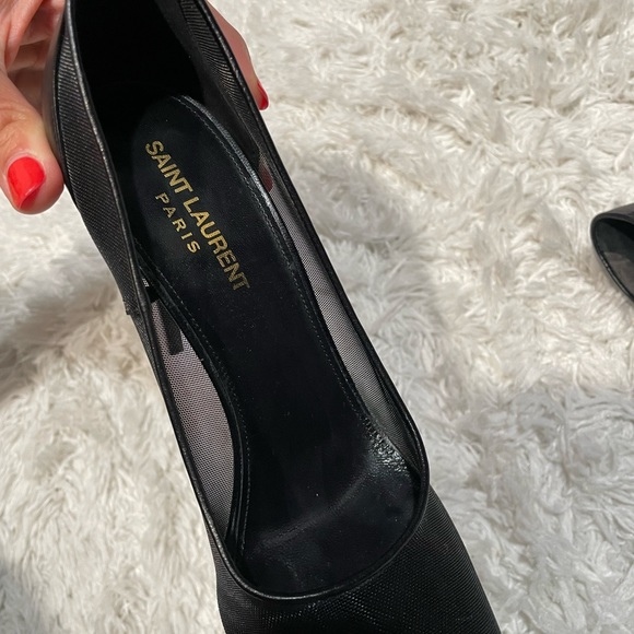 Saint Laurent Anja Mesh Pointed Toe Pump size 39, lightly worn - Picture 11 of 16
